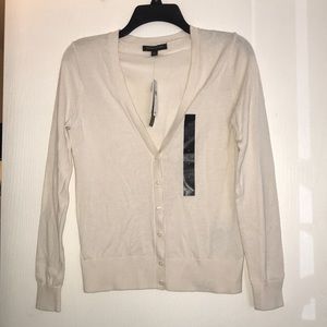 Banana Republic White/Cream Cardigan Small NWT
